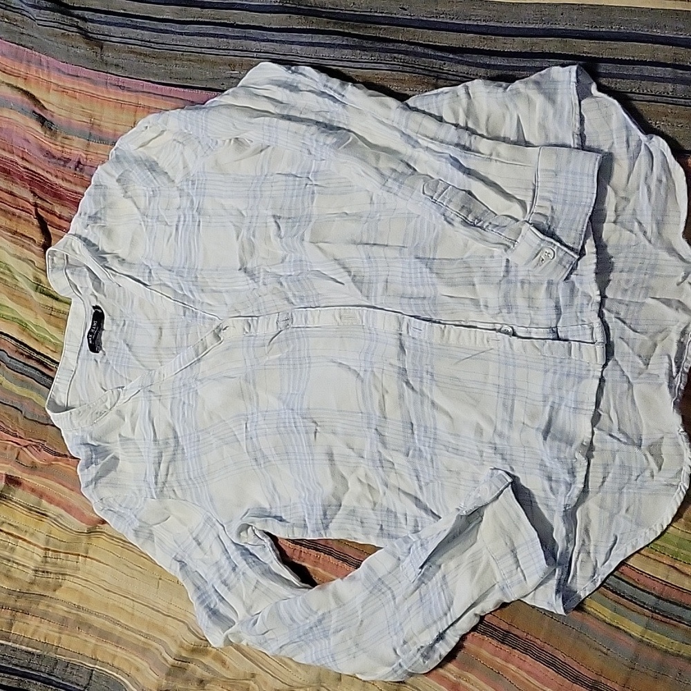 Max Jeans Sky Blue Checkered Shirt